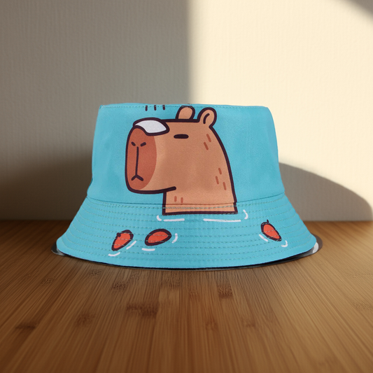 Capybara Print Bucket Hat