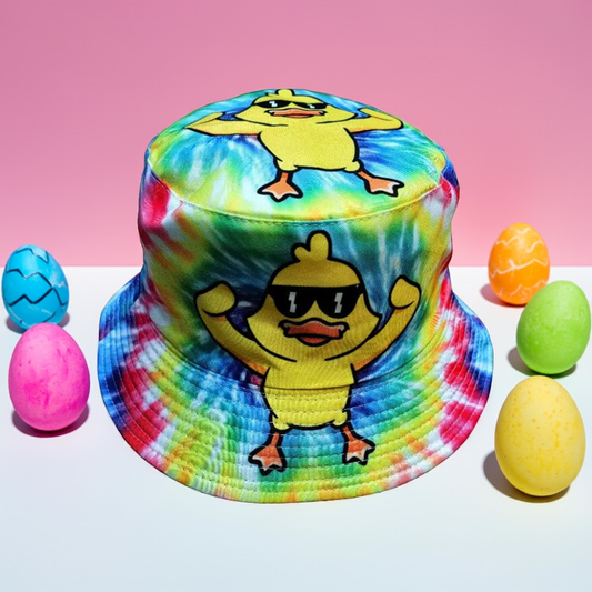 Graffiti Print Double-Sided Bucket Hat